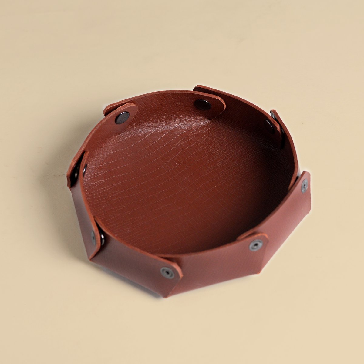 Brown Round Tray